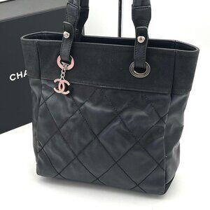 Chanel Paris Biarritz PM Tote Black